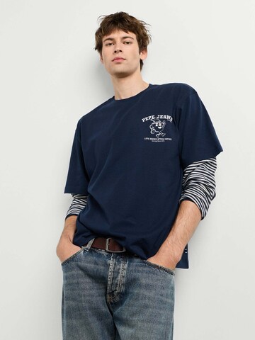 T-Shirt 'Coffeet' Pepe Jeans en bleu : devant