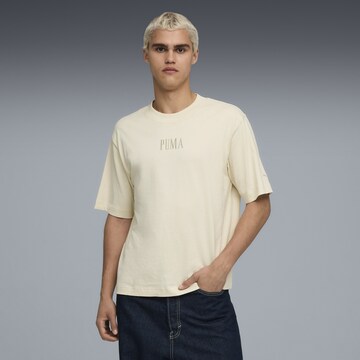 PUMA Shirt 'Premium Essentials' in Wit: voorkant