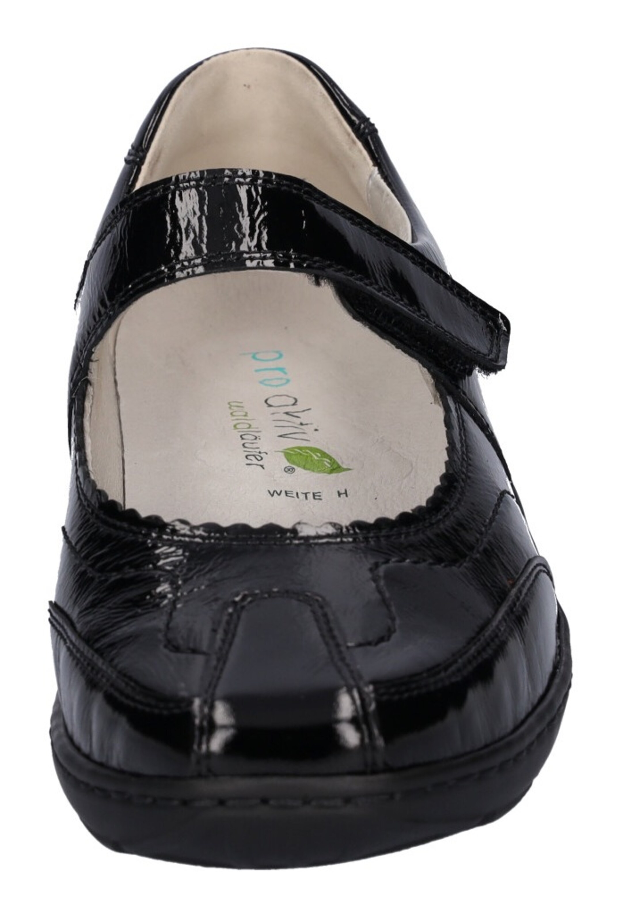 WALDLÄUFER Riemchenballerina in Schwarz