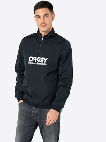 OAKLEY Regular fit Outdoor jacket in Black: front