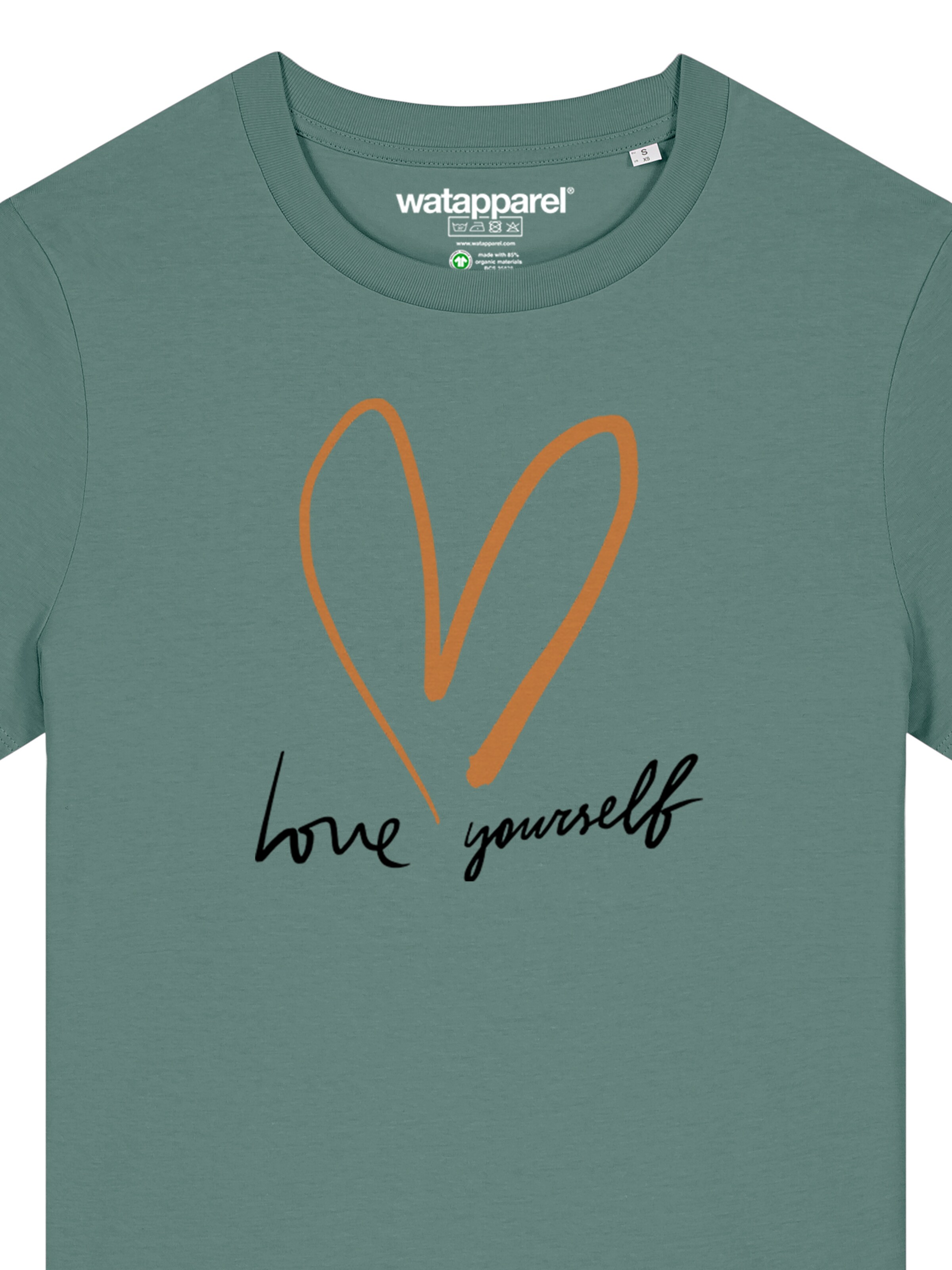 Maglietta 'Self Love' di Watapparel in verde
