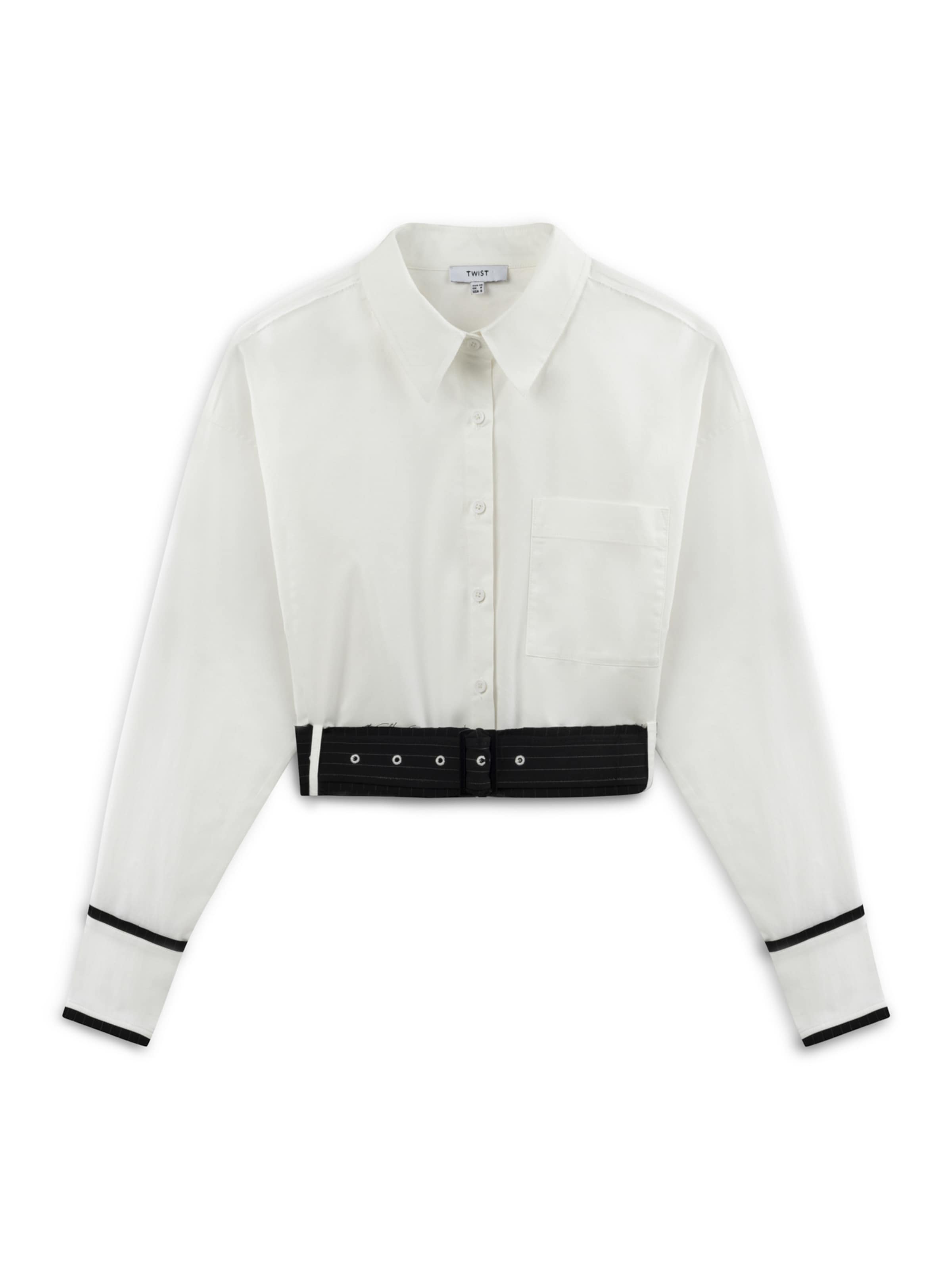 Twist Blouse in Beige: voorkant