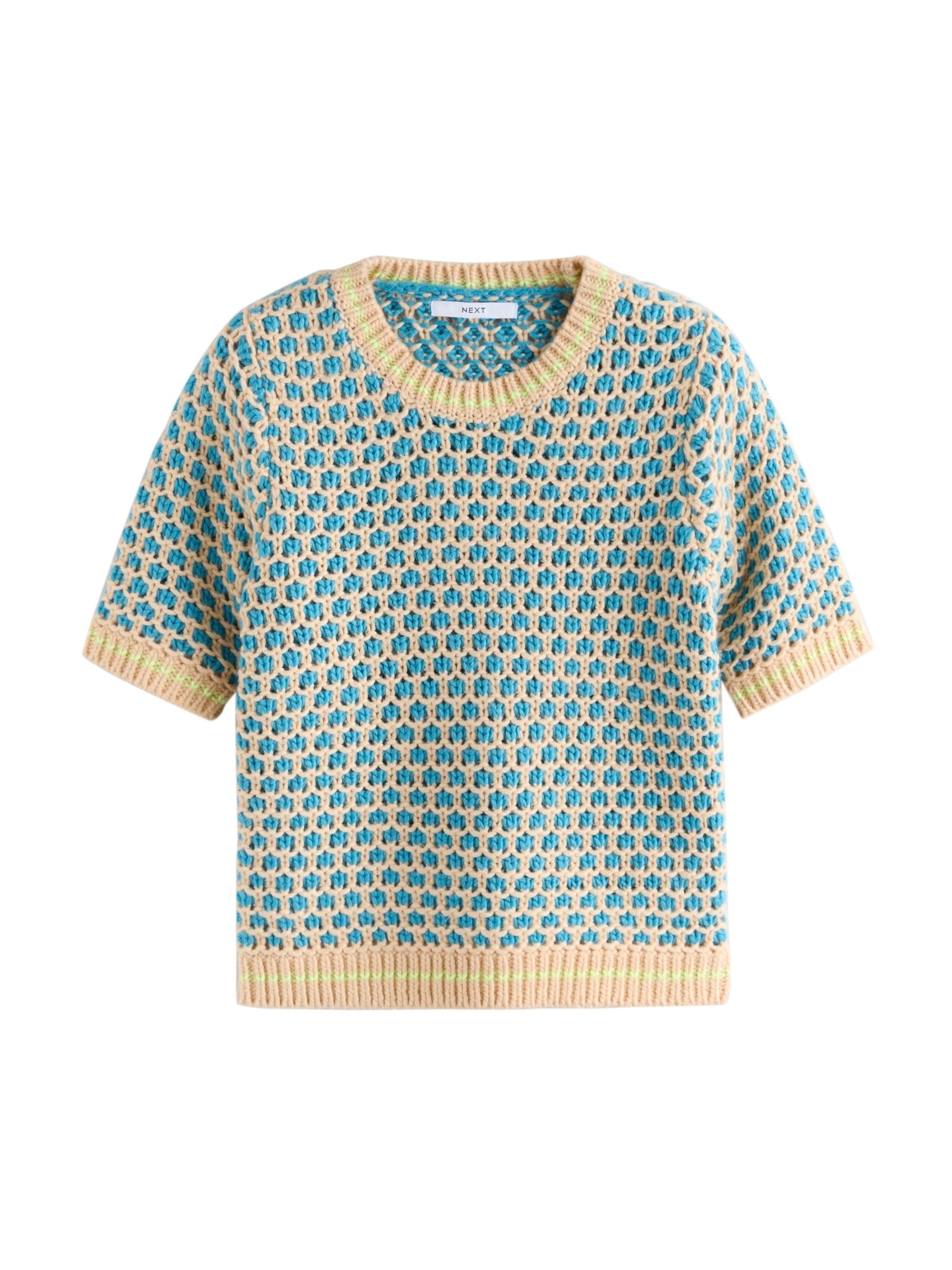 Next Kampsun sinine / neoonkollane / aprikoos, Tootevaade