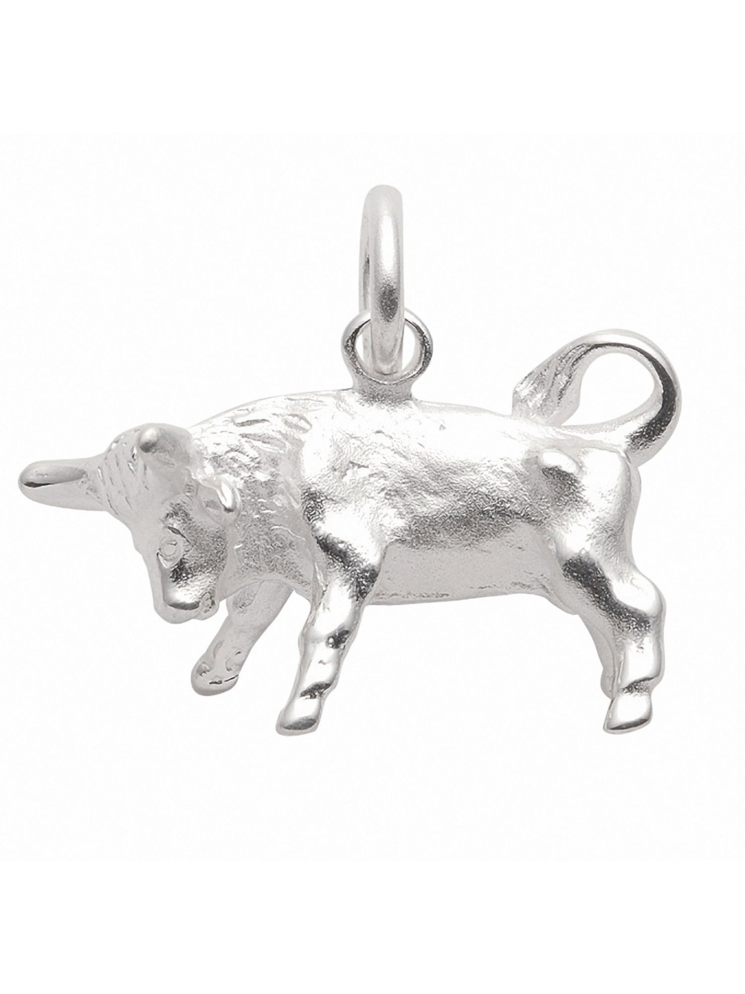 Adelia´s Pendant 'Stier' in Silver: front