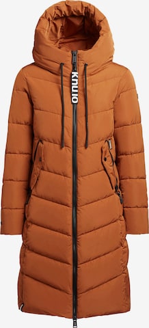 khujo Winter Coat 'MIKIA' in Orange: front
