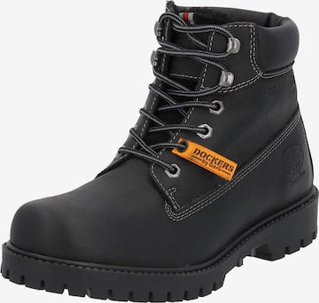 Boots stringati '53AX103' di Dockers by Gerli in nero: frontale