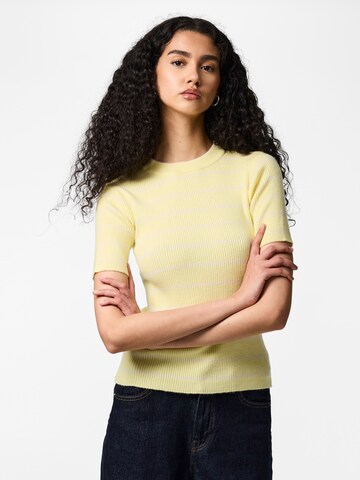 PIECES Pullover i gul: forside