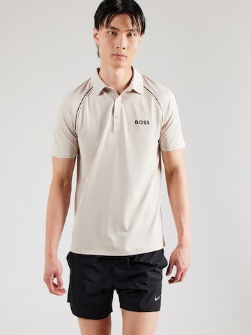 T-Shirt fonctionnel 'Patteo' BOSS en beige : devant