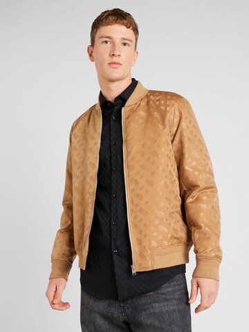 BOSS Between-Season Jacket 'Corondo' in Beige: front