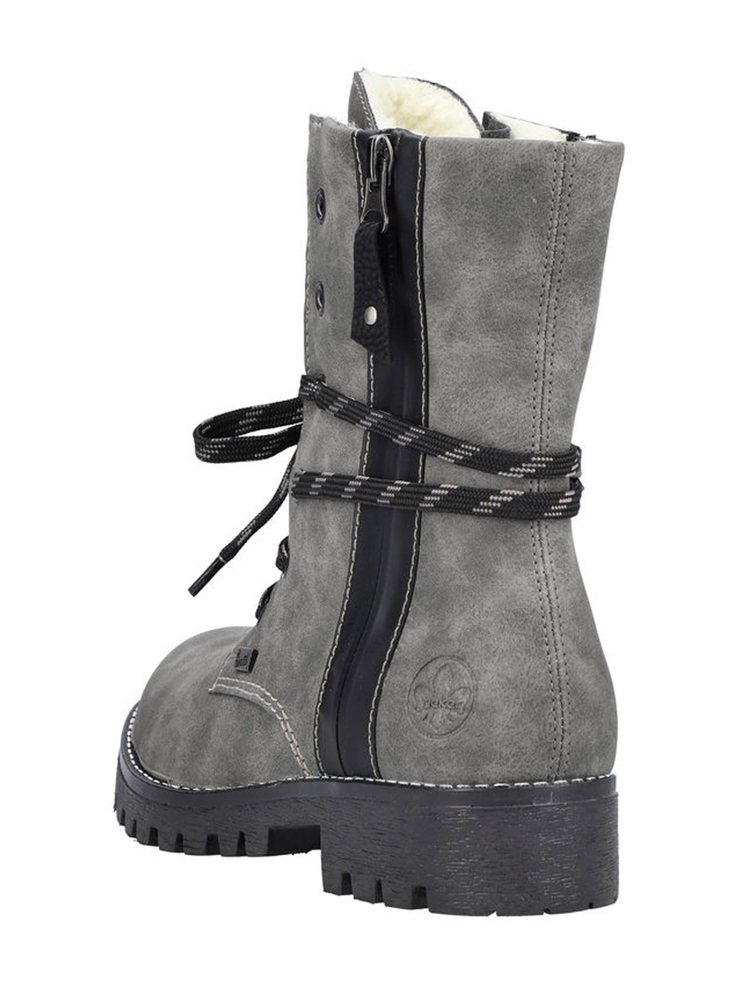 Rieker Lace-up bootie in Grey