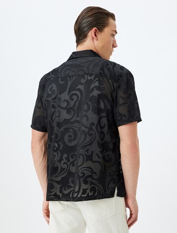 Koton Regular fit Button Up Shirt in Black