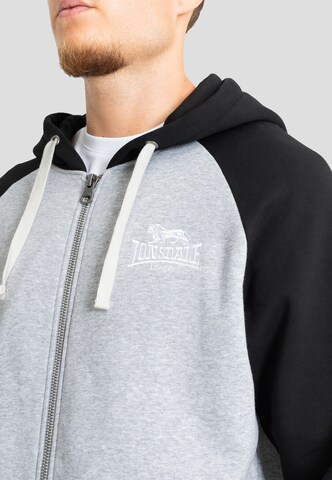 Lonsdale London Bluza rozpinana 'Coulsdon' w kolorze szary