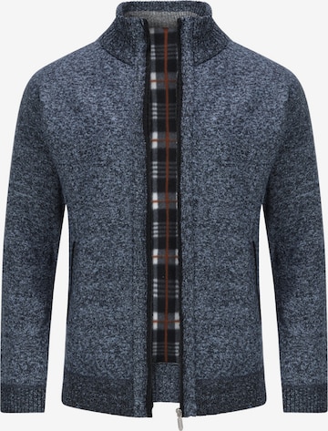 ALLTHEMEN Knit Cardigan in Blue: front