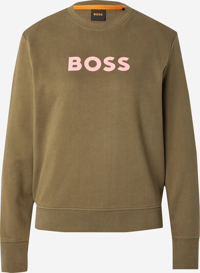 BOSS Sweatshirt 'C_Elaboss_6' in oliv / rosa, Produktansicht