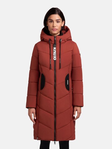 khujo Wintermantel 'Aribay4 Light-YM' in Rood: voorkant