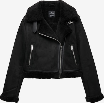 Pull&BearPrijelazna jakna - crna boja: prednji dio