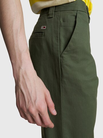 Coupe slim Pantalon chino 'Austin' Tommy Jeans en vert