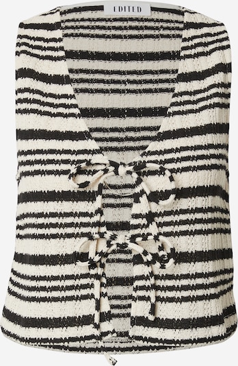 Palaidinė be rankovių 'Olympe' iš EDITED, spalva – juoda / balta, Prekių apžvalga