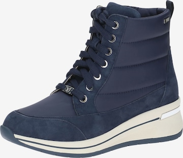 CAPRICE Schnürstiefelette in Blau: Vorderseite