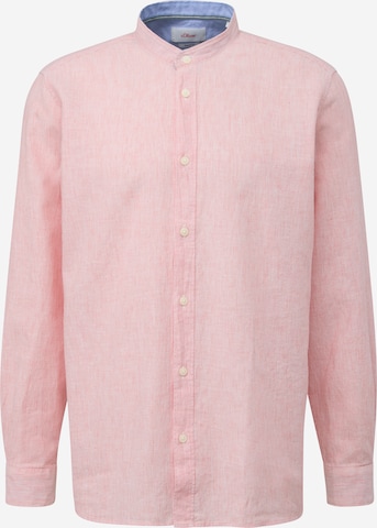 s.Oliver Regular fit Button Up Shirt in Pink: front