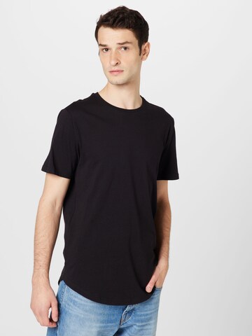 Tricou 'MATT LONGY' de la Only & Sons pe negru: față