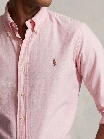 Polo Ralph Lauren Слим Рубашка в Ярко-розовый
