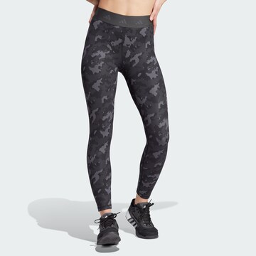 ADIDAS PERFORMANCE - Skinny Calças de desporto em cinzento: frente