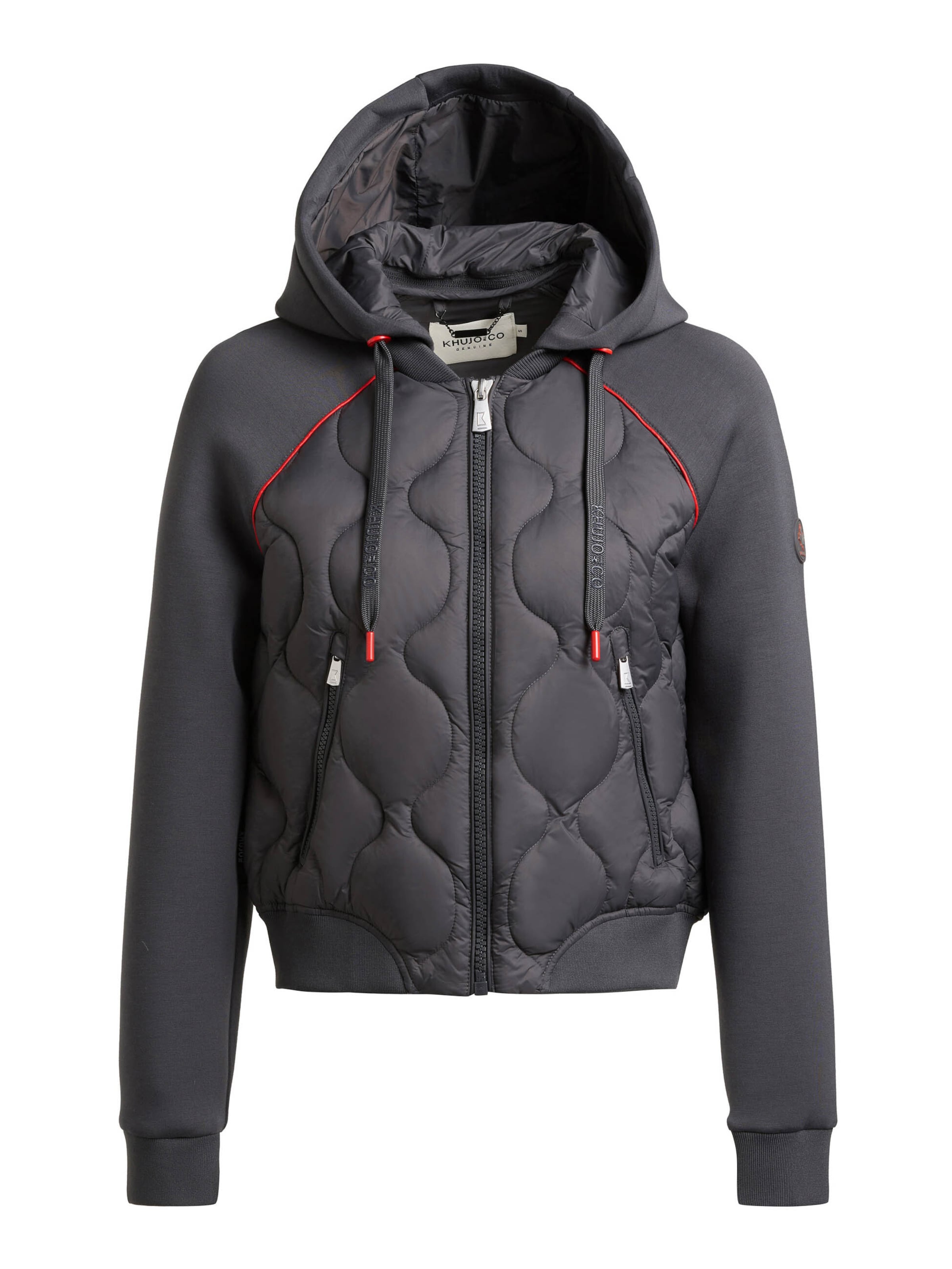 khujo Jacke 'Malaya' in Grau: Vorderseite