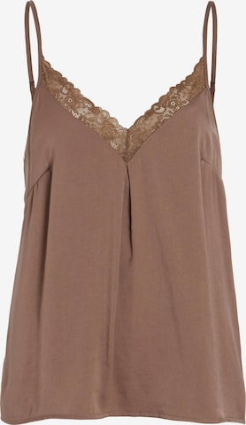 VILA - Blusa 'Cava' em castanho: frente