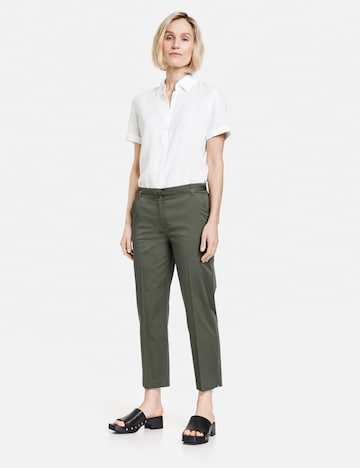 Coupe slim Pantalon à plis GERRY WEBER en vert