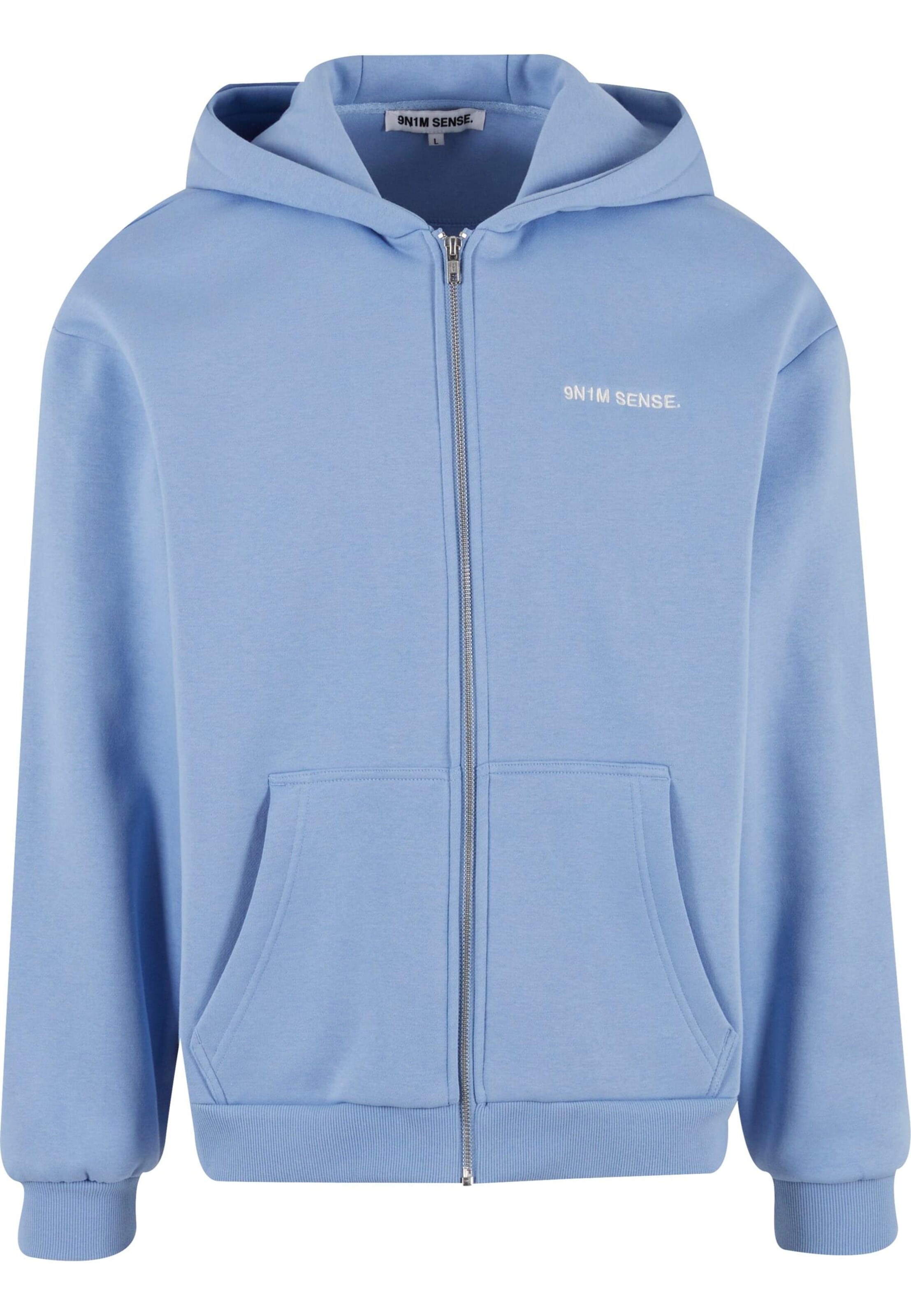 9N1M SENSE Sweat jacket in Blue: front