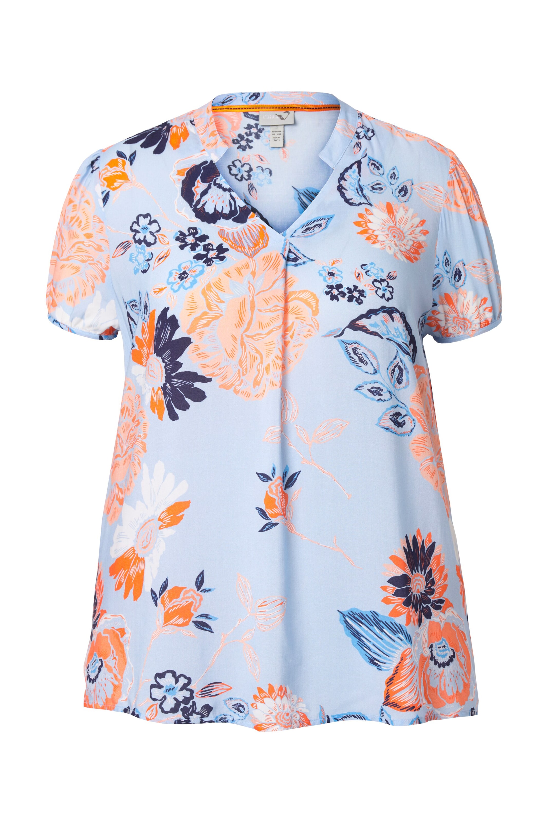 Ulla Popken Tuniek in Blauw: voorkant