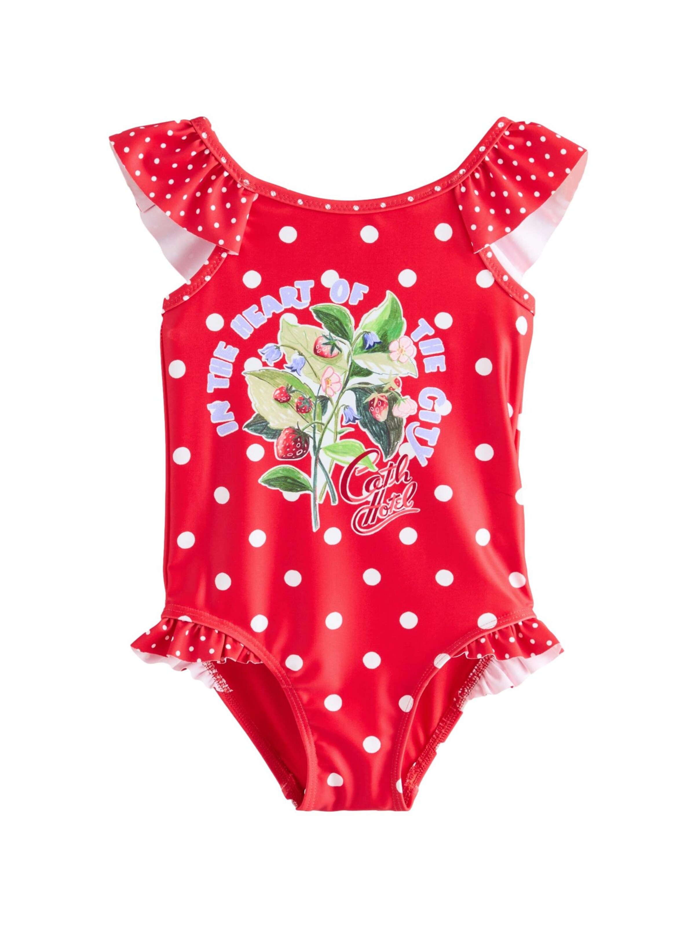 Next Ολόσωμο μαγιό σε ανοικτό πράσινο / ανοικτό λιλά / κόκκινο / λευκό, Άποψη προϊόντος