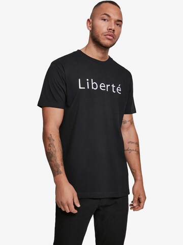 Mister Tee Shirt 'Liberté' in Schwarz: predná strana