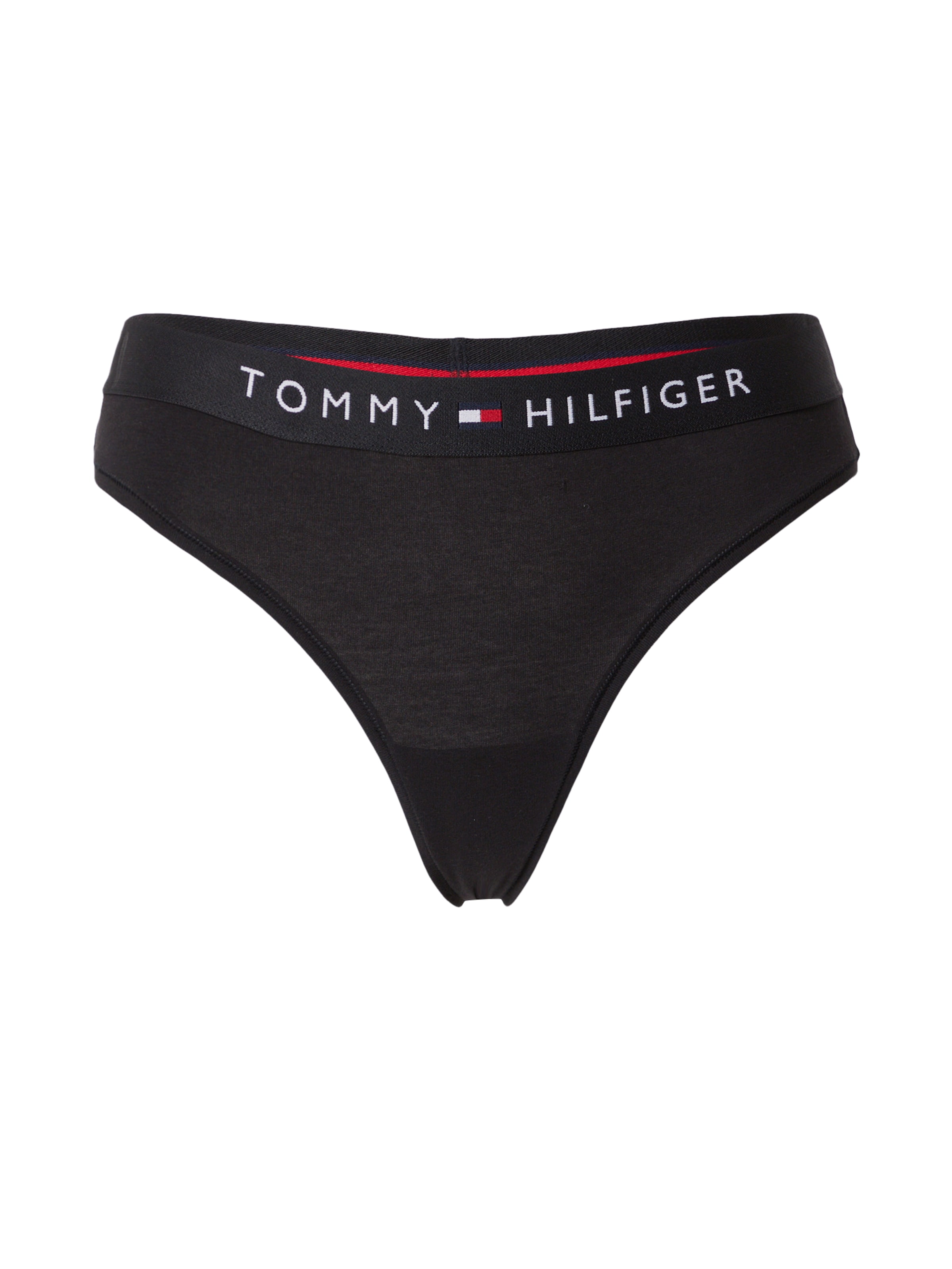 Tommy Hilfiger Underwear String in Zwart: voorkant