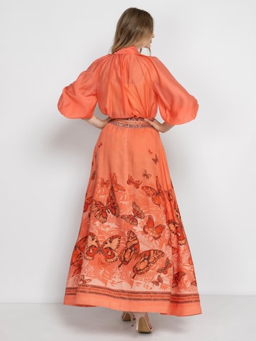 JIORO Bluse 'ESSENTIALS'‌ in Orange