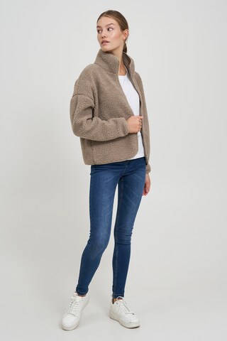 Oxmo Fleece jacket 'Tonje' in Beige