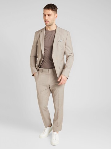 BOSS Slimfit Anzug 'Huge' in Beige