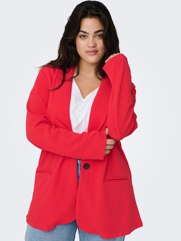 Blazer ONLY Carmakoma en rouge : devant