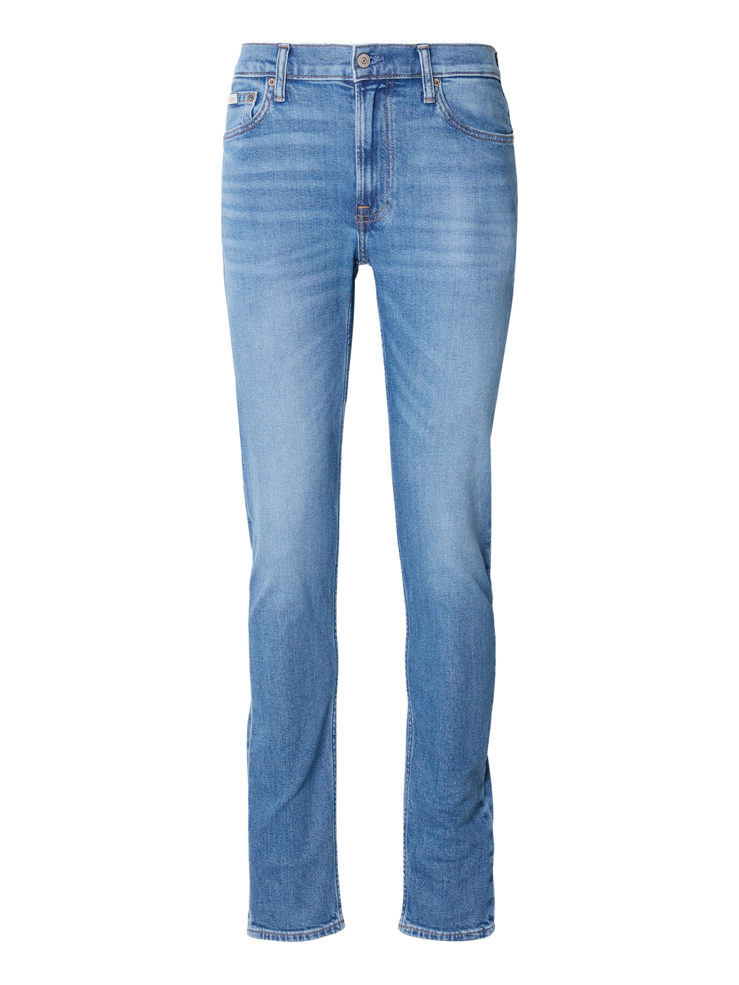 Calvin Klein Jeans Liibuv Teksapüksid, värv sinine: eest vaates