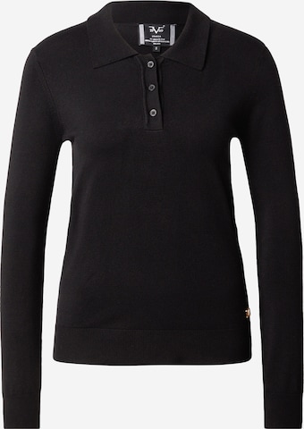 19V69 ITALIA Pulover 'Adribel' | črna barva: sprednja stran