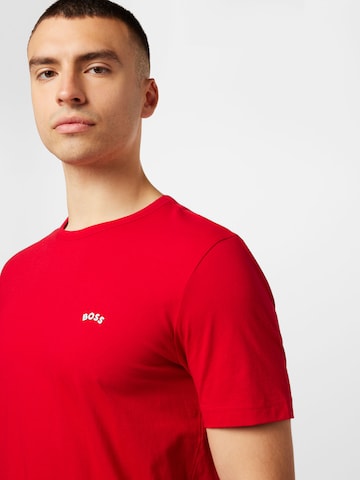 BOSS Green - Camiseta en rojo