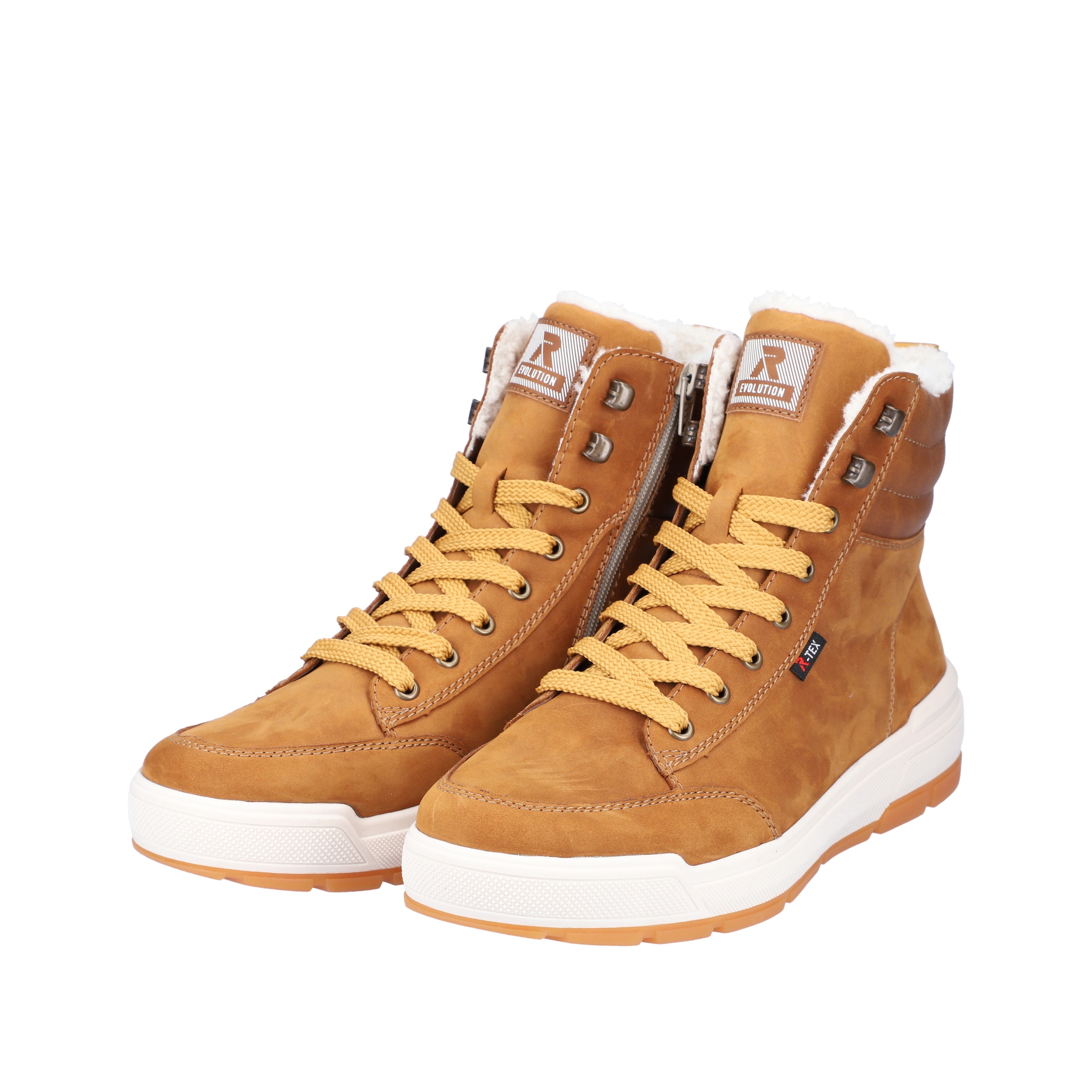 Rieker - Botas com atacadores em castanho