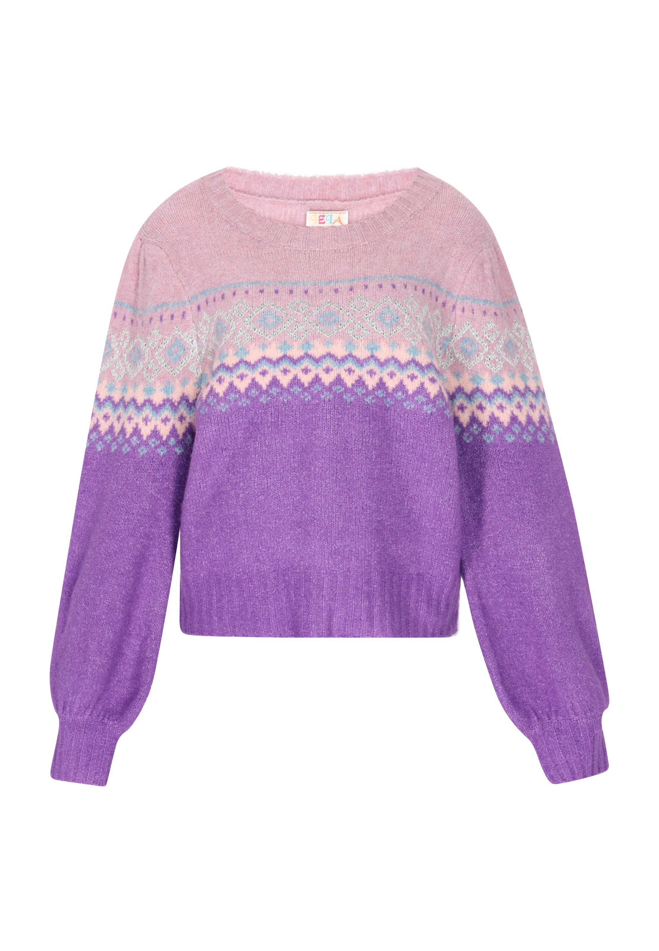 Pull-over IZIA en violet : devant