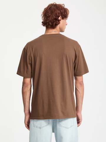 T-Shirt 'ANGLE IRON' Volcom en marron