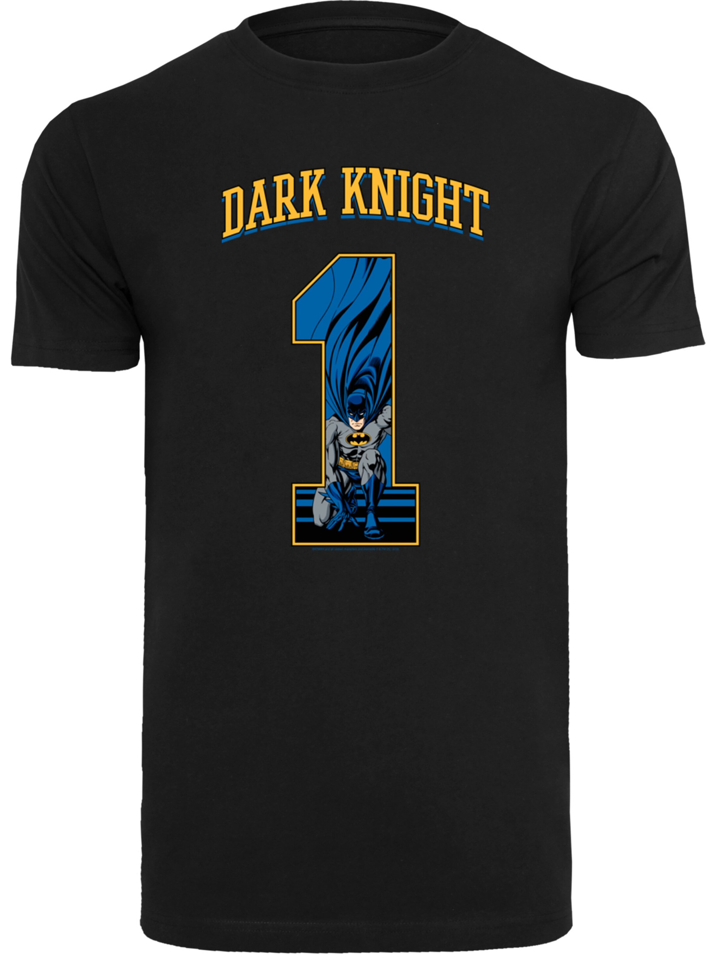 F4NT4STIC Shirt 'DC Comics Batman Football Dark Knight' in Black: front