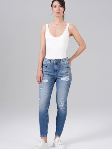 Skinny Jean M.O.D MIRACLE OF DENIM en bleu : devant