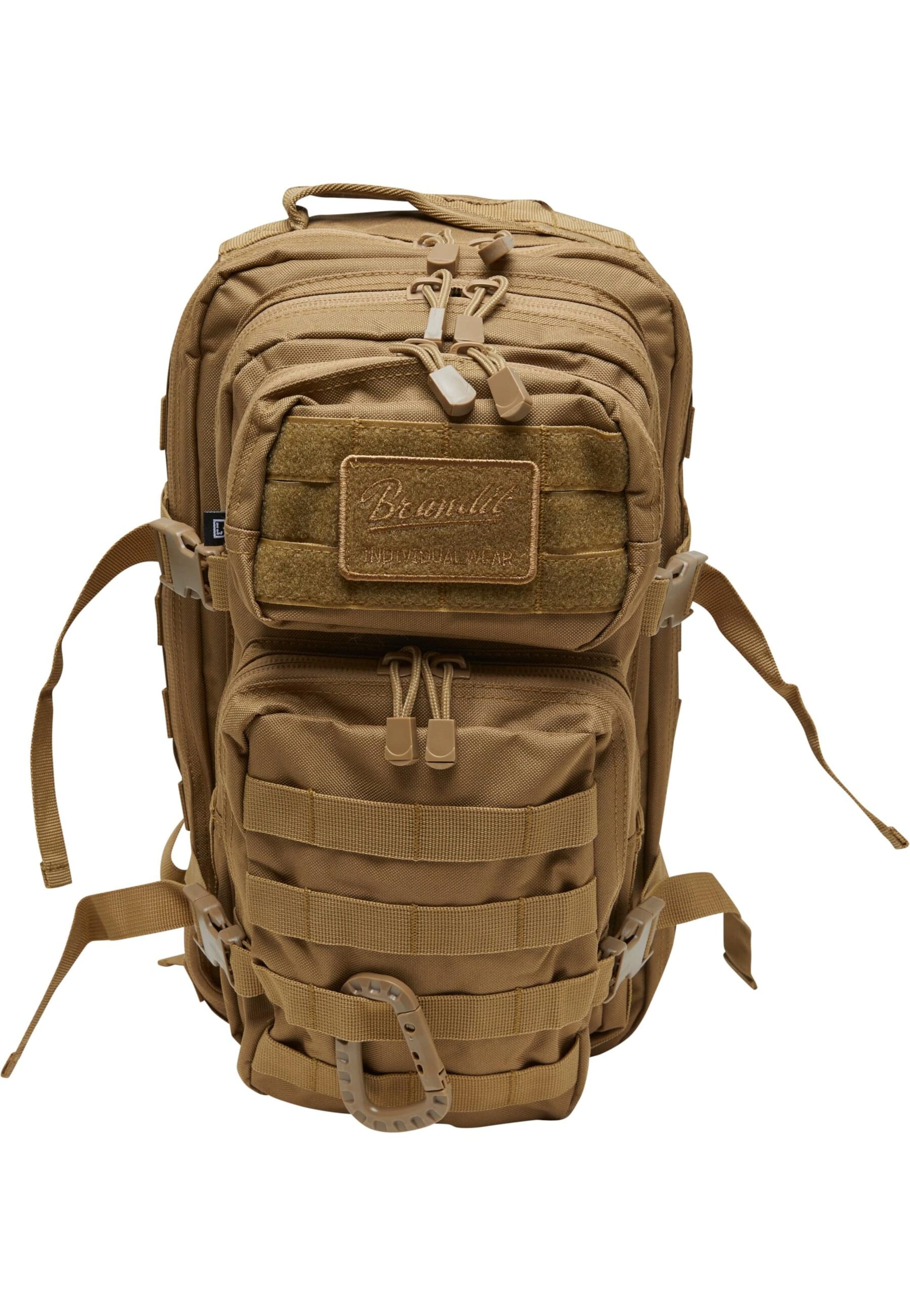 Brandit Backpack 'US Assault' in Beige: front