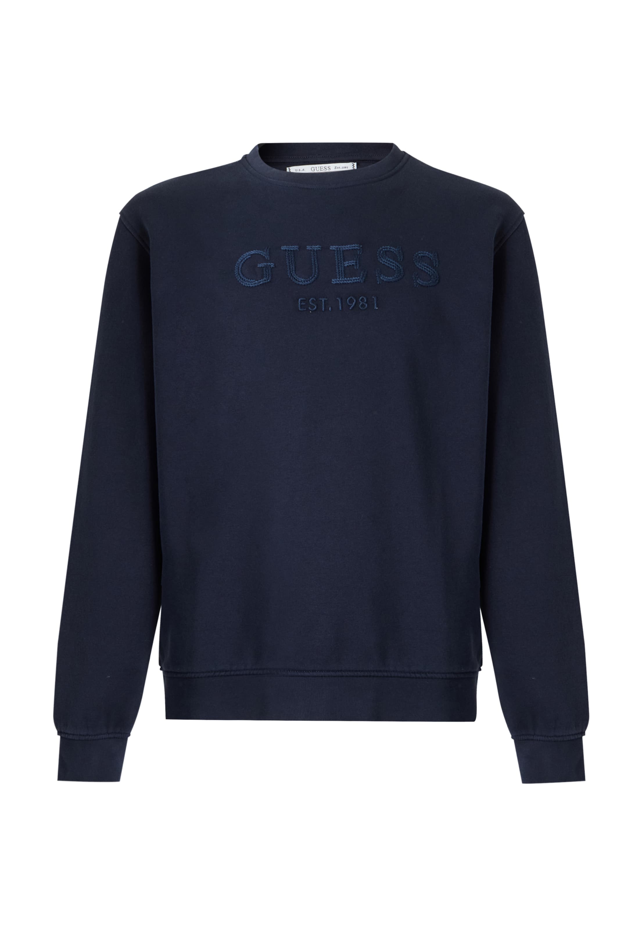 GUESS Μπλούζα φούτερ σε μπλε: μπροστά