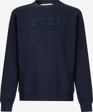Sweat-shirt GUESS en bleu : devant
